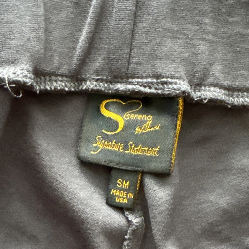 Calça Legging Pull On Serena Williams ~ Tamanho P ~ Cinza ~ Cintura Média ~ 26" Costura Interna - Imagem 3 de 4