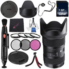 Sigma 18-35mm f/1.8 DC HSM Art Lens for Canon 210101  72mm 3 Piece Filter Kit