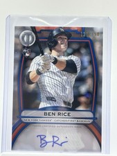 2025 Topps Tribute Ben Rice Auto Blue /150 RC Yankees