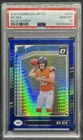 2024 Panini Donruss Optic - Rated Rookie Bo Nix #209 Blue Hyper Prizm RC PSA 10