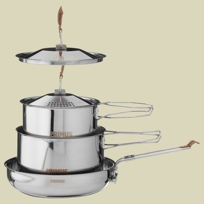 Primus CampFire Cookset S.S Small Outdoor Topfset aus Edelstahl