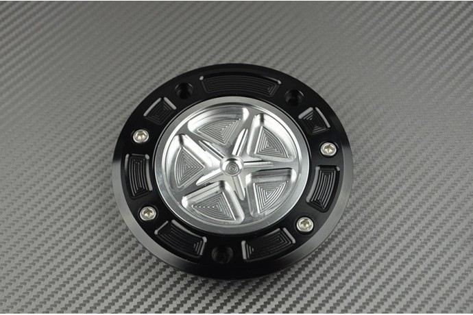 Trappe essence alu Kawasaki ZX10R Ninja 2004-2005 noire sans clé