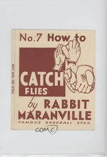 1936 National Chicle Batter-Up How To by R344 Catch Flies Rabbit Maranville 0q3