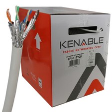 Indoor CAT7 COPPER POE Ethernet S/FTP Shielded Network Internet Cable Reels Grey