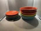 Fiestaware Homer Laughlin Bowls And Plates Lot Matching Color Sets Vintage USA