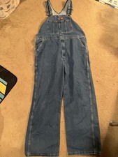 Vintage Dickies Denim Jean Overalls Workwear 38x32
