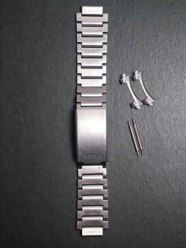 Citizen Vega 18mm Men's Wristwatch Belt aa932 Black Stainless Steel