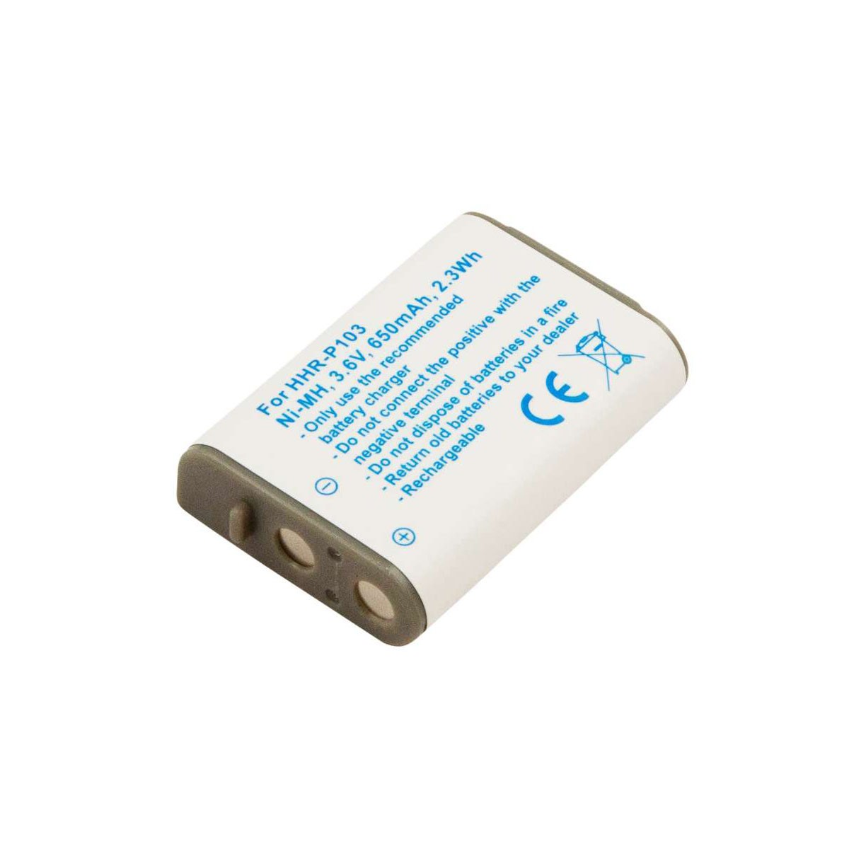 Batterie Panasonic KX-TCA255 à haute autonomie pour appels constants
