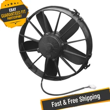 SPAL 30102025 12.00" High Performance Pusher Fan with Straight Blades, 12V