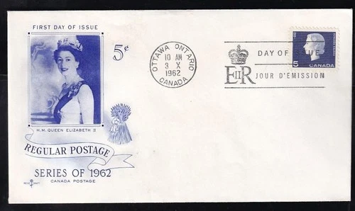 Canada FDC 1963 QEII 5¢ Cameo, unaddressed Rosecraft sc#405