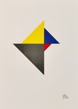 Anton Stankowski - Siebdruck 1995"KONSTRUKTION"