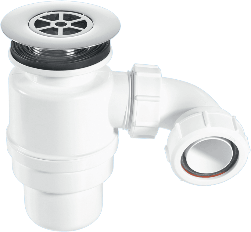 McAlpine STW12-RB 80mm Water Seal Resealing Shower Trap with Multifit Outlet