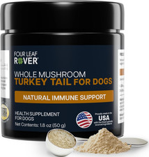 Turkey Tail Mushroom for Dogs - Whole, Organic Mushroom Extract - over 50 Beta-