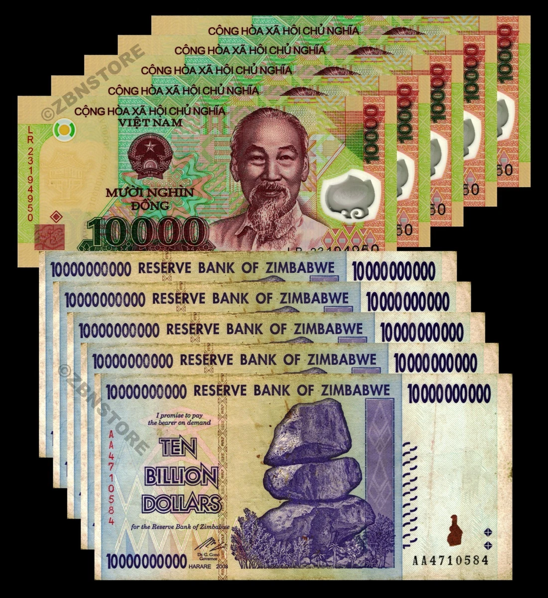 Vietnamese Paper Money 10,000 ₫ Denomination Banknotes for sale | eBay