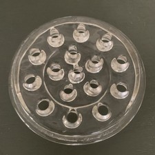 Clear Glass Flower Frog Vintage Floral Stem Holder 16 holes 5