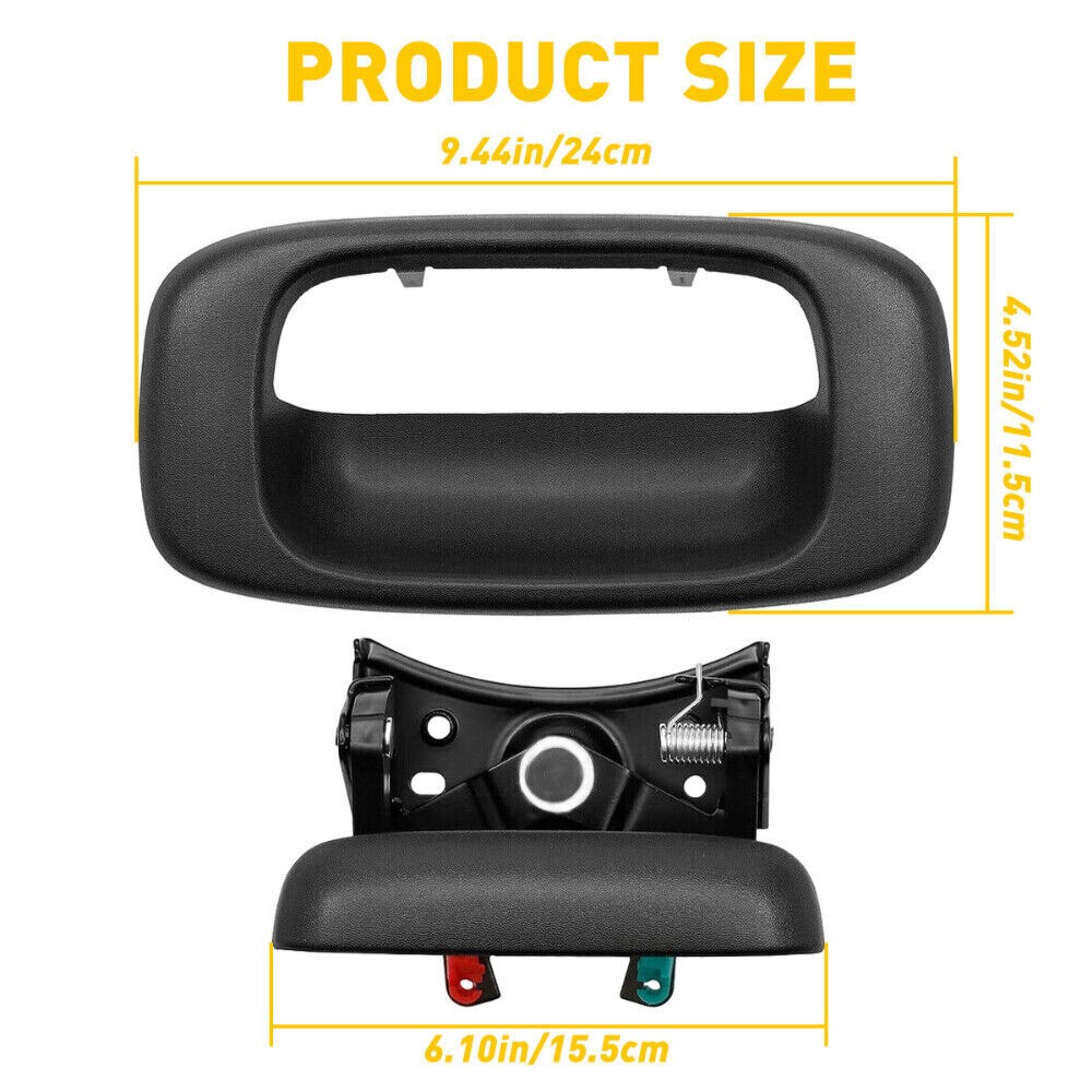 Tailgate Handle Assembly w/ Bezel Fits 1999-2007 Chevrolet Silverado 1500 4.8L