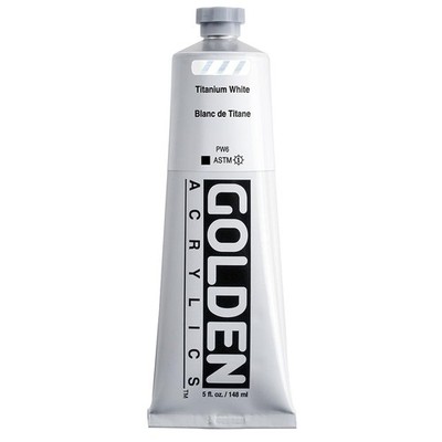 Heavy Body Acrylics, Titanium White, 5 fl. oz. Tube, Professional Acrylic Pai...