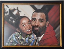 Painting By Antoine Christopher, Of Cuttino Mobley NBA player / Coach