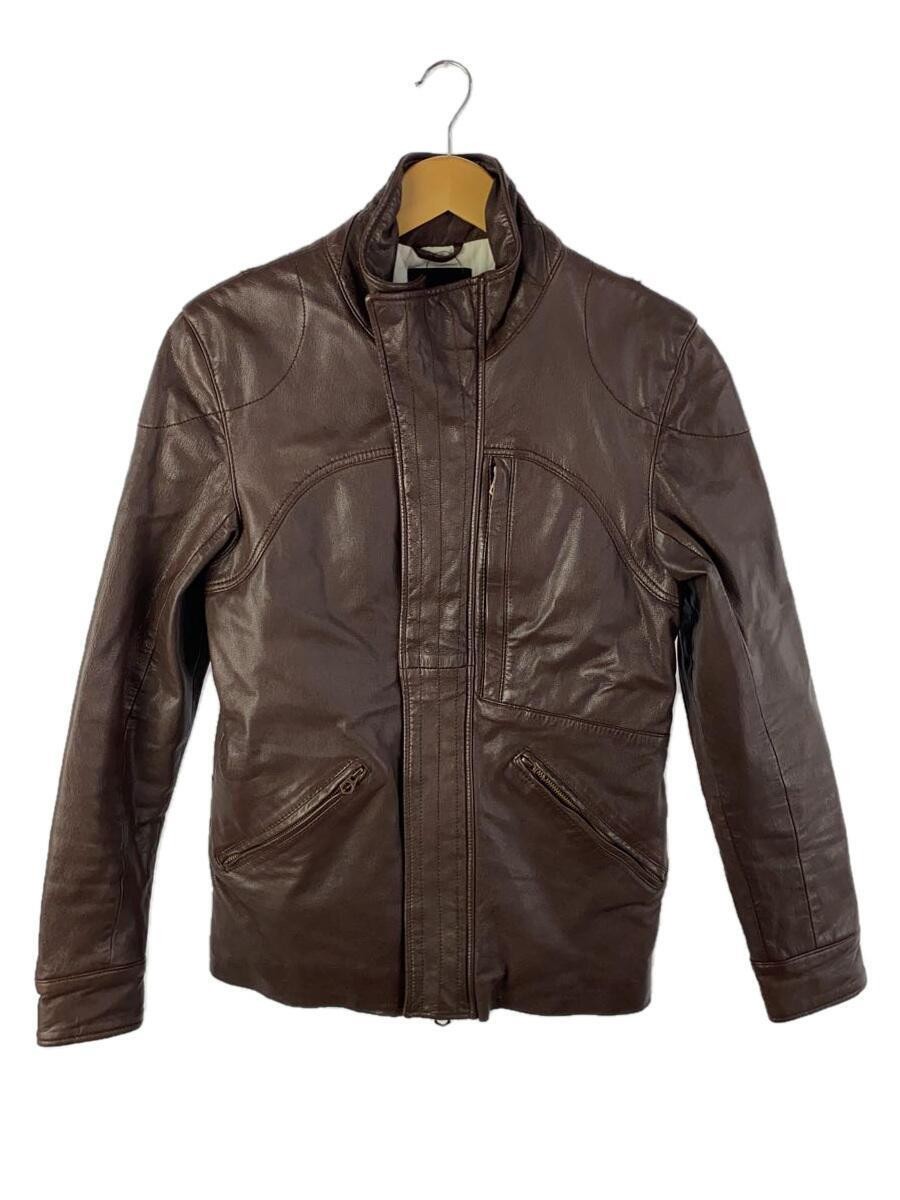 Denham Leather Blouson Jacket in Brown Size XS Style 1296