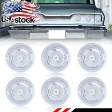 6x Clear Rear Tail Light Lens Clear Backup Lamp Lenses For 1963 Chevy Impala 6x Clear Rear Tail Light Lens Clear Backup Lamp Lenses For 1963 Chevy Impala
