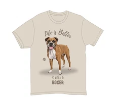 Boxer Unisex 100% Cotton T-Shirt - Super Soft & Comfortable, Small