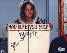 MAYA HAWKE SIGNED 'STRANGER THINGS' ROBIN 8x10 PHOTO 2 AUTOGRAPH BECKETT BAS COA