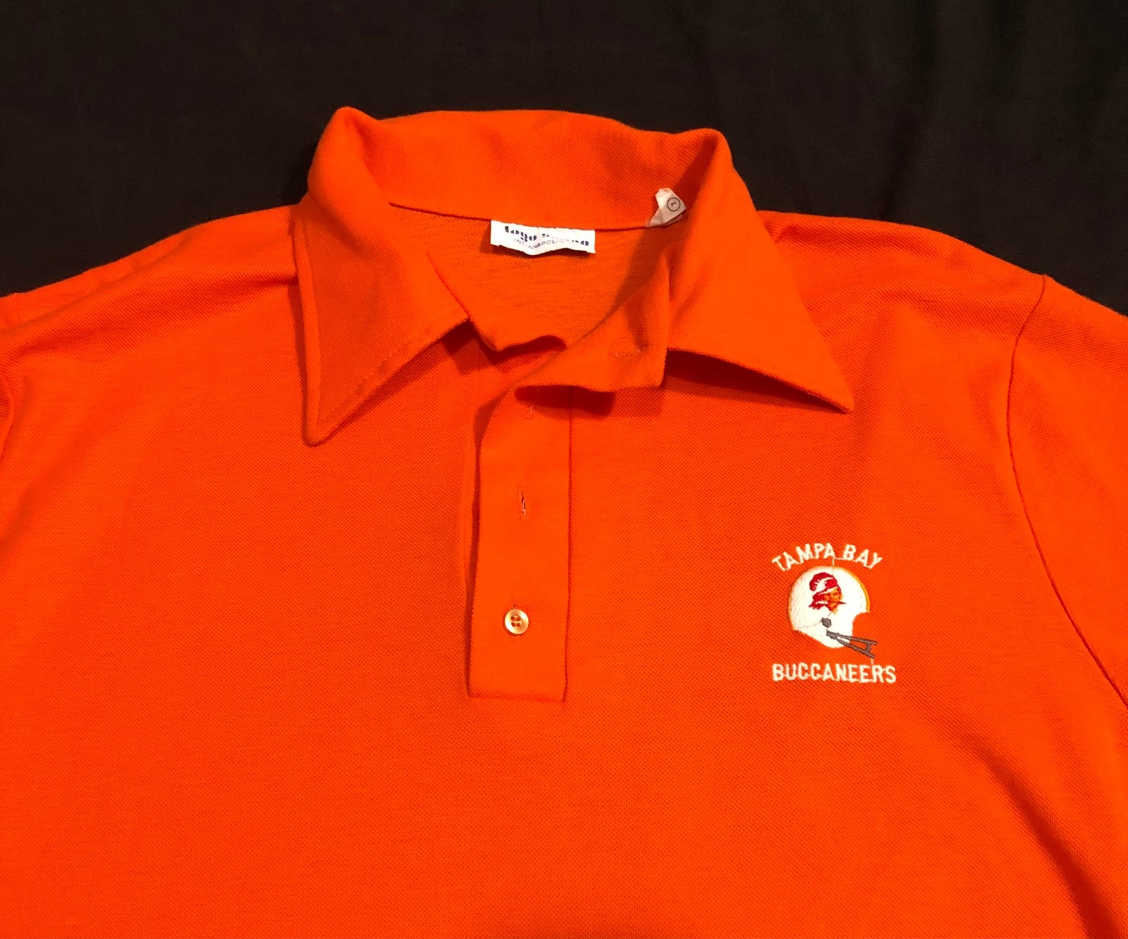 Vintage 70's/80's Men's LOGO 7 Tampa Bay Buccaneers  Shirt Orange
