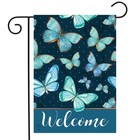 Briarwood Lane Blue Butterflies Spring Garden Flag