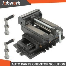 Labwork 5" Cross Drill Press Vise Slide Milling 2 Way Clamp Machine Heavy Duty