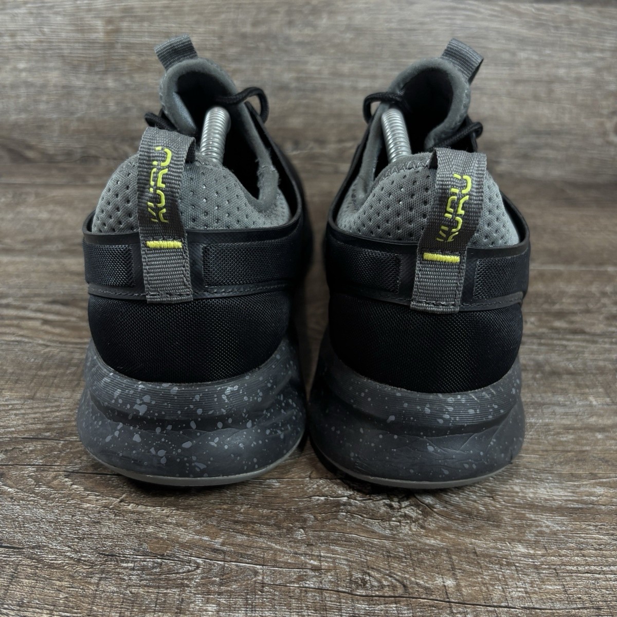 Kuru Atom Shoes Mens Size 8 Jet Black Citron Mesh Low Top Sneaker 10211880 Kuru Atom Shoes Men main image 4