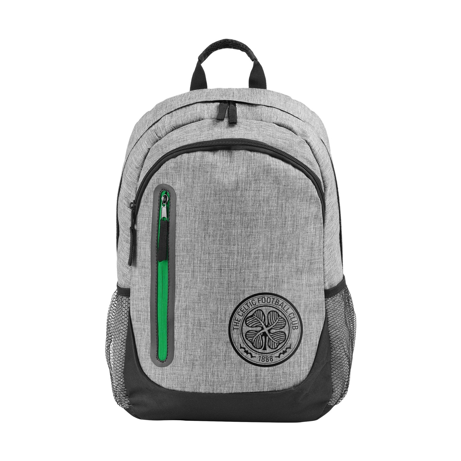 FOCO Football Club Branded Premium Heather Grey Laptop Backpack (Celtic) (J1m)
