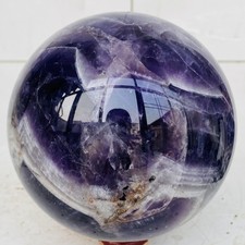 Natural Dream Amethyst Quartz Crystal Sphere Ball Healing 3260g