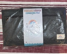 Diaper Changing pad by Wubees for Babies Portable Changing Station Mat Grey