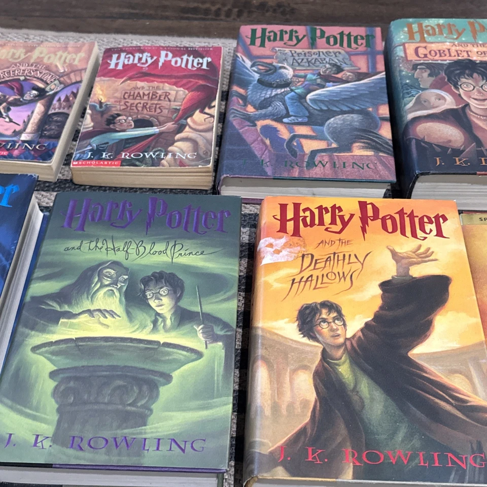 Harry Potter Complete Set Books 1-7 + 8 MIXED Paperback Hardcover J.K. Rowling - Image 4 of 4
