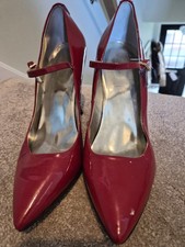 Guess, Pillar box red high heel stilleto shoes, UK size 8)