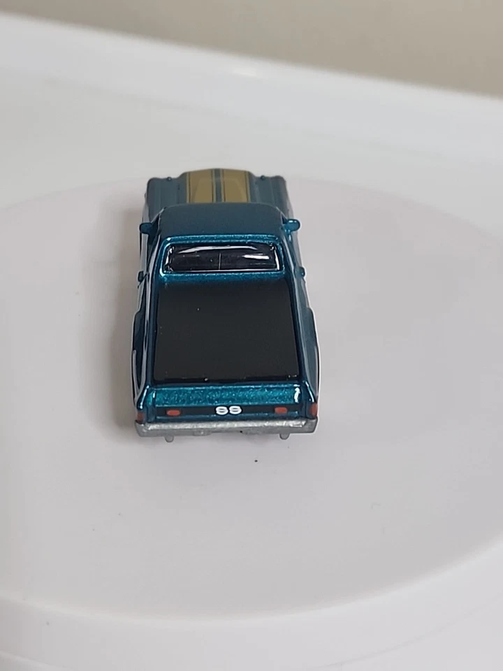 Johnny Lightning Speed Racers Edge Wheels 1971 El Camino Aqua loose  - Image 4 of 4