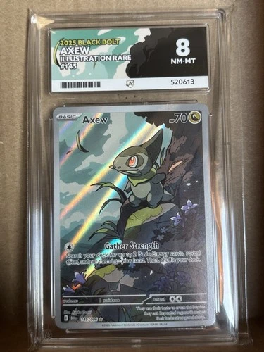 NM MT Pokemon TCG Axew Black Bolt Illustration Rare ACE 8 145/086