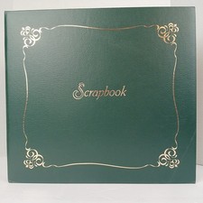 Scrapbook Photo Album Thompson Hunter Green Leatherette 12x12