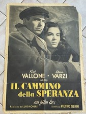 Manifesto IL CAMMINO DELLA SPERANZA Pietro Germi Raf Vallone Elena Varzi 100x70