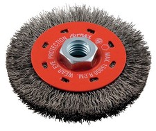 Forney 72788 15,000 rpm 5/8 in.-11 Shank Wire Bench Wheel Brush 4 Dia. in.