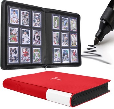 Top Loader Binder for Cards, 9 Pocket, Holds Up to 360 Toploaders with Ringle...