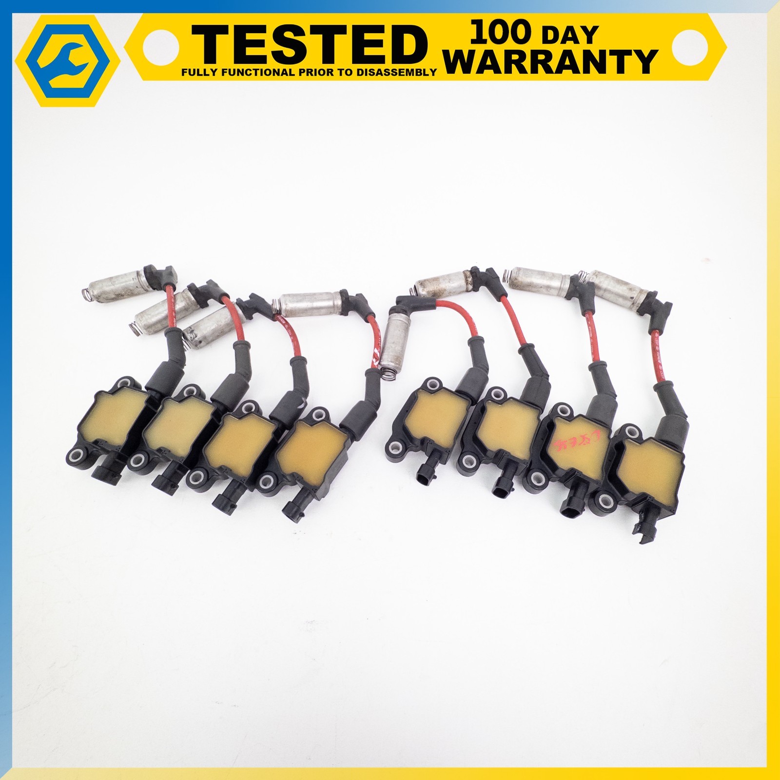 05-13 CHEVROLET CORVETTE C6 V8 ENGINE MOTOR IGNITION COIL SET OF 8 OEM