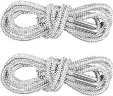 1 Pair Rhinestone Shoe Laces, round Glitter Shoelaces for Sneakers, Crystal Blin