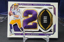 2025 Panini Treasures /39 Joe Burrow National LSU Championship Patch* READ🔥🐅