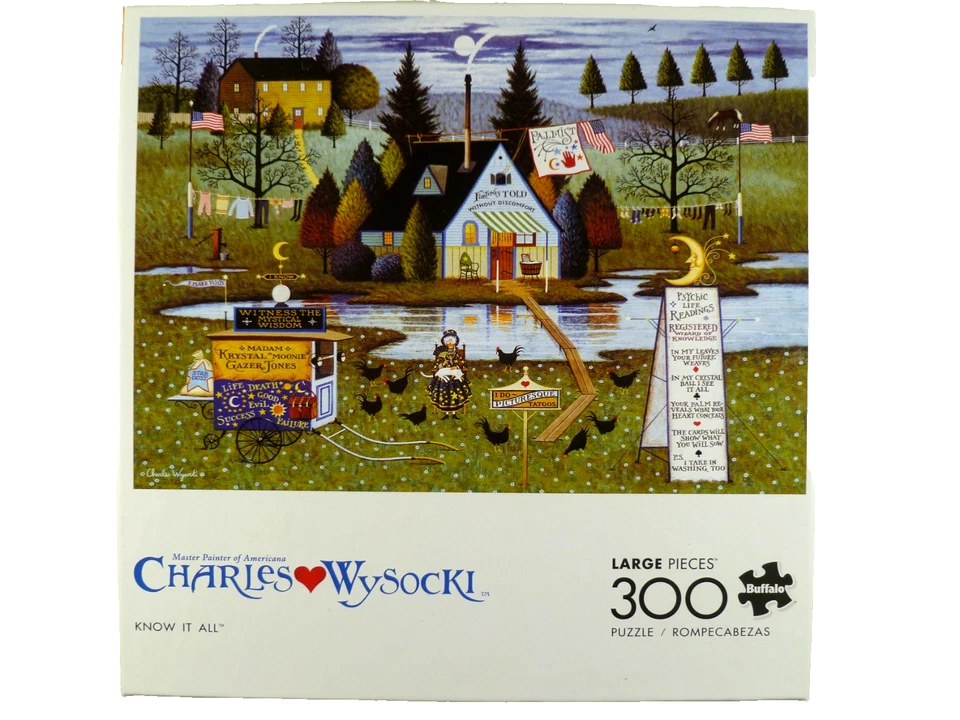 Rompecabezas Buffalo Charles Wysocki 300 piezas grandes lote de 8 náuticos completos Foto 2 de 4