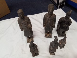 Collection Of 7 Chinese Terracotta Figures