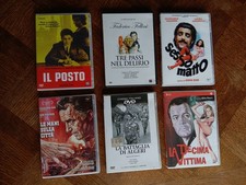 Lotto 6 film - DVD - classici italiani - Olmi Fellini Rosi Pontecorvo Petri Risi