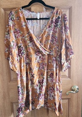 flowy wrap midi dress Flowy Wrap Midi Dress main image 1