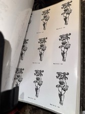 Riesige Vintage Tattoo Flash Sammlung - &Uuml;ber 100 Blatt - 90er Jahre - NOS