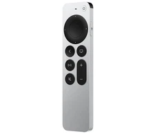 Apple TV Remote  Siri Remote 2nd Gen Model A2540 - Silver + Lightning Cable Bran